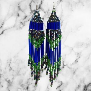 Midnight Jewel Boho Statement Luxe Earrings Evening Formal Wear